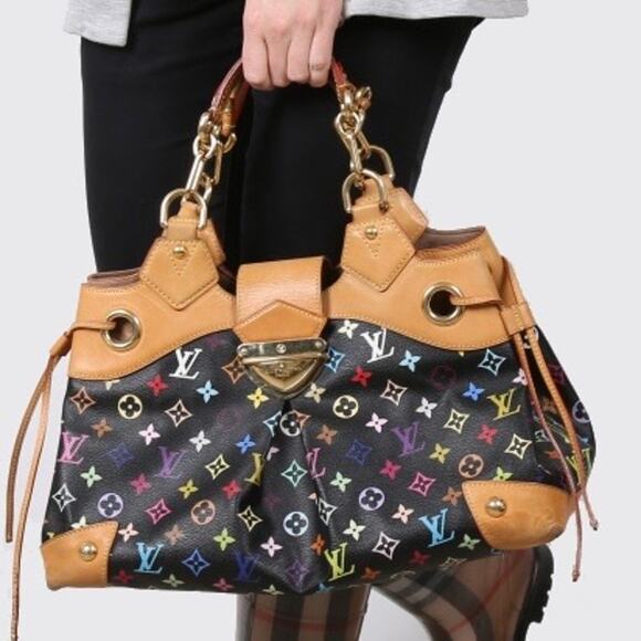 💎✨BEAUTIFUL✨💎Authentic Louis Vuitton Ursula Monogram Multicolor Black - Picture 1 of 7